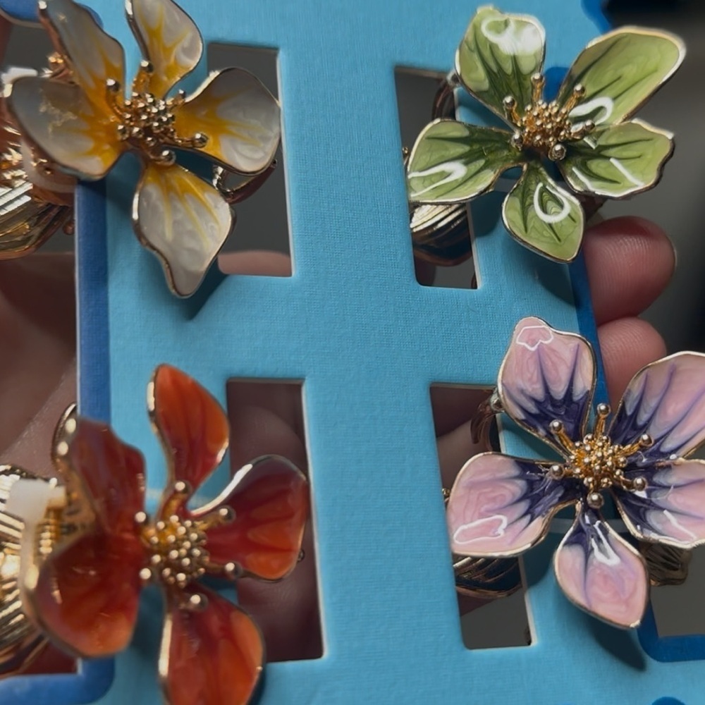 Sunday State Floral Hair Clips Set - Picture 3 of 3